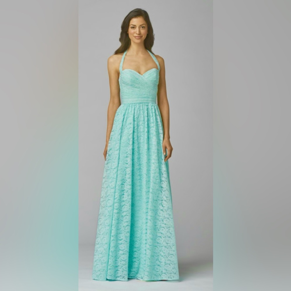 Wtoo sweetheart bodice halter lace bridesmaid dress Sz 10